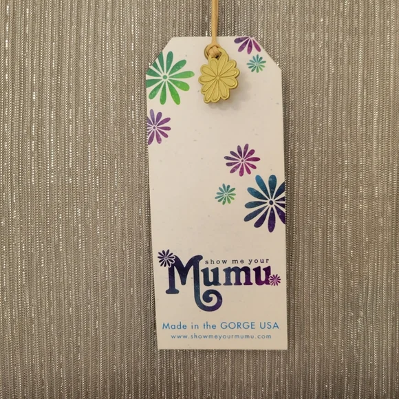 Show Me Your Mumu Size Small Jenner Dress Micro Pleat Silver Ombre - Picture 7 of 13